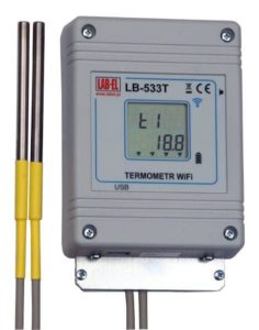 LB-533T Four-Channel Thermometer with WiFi, Temperature and Door Open Logger